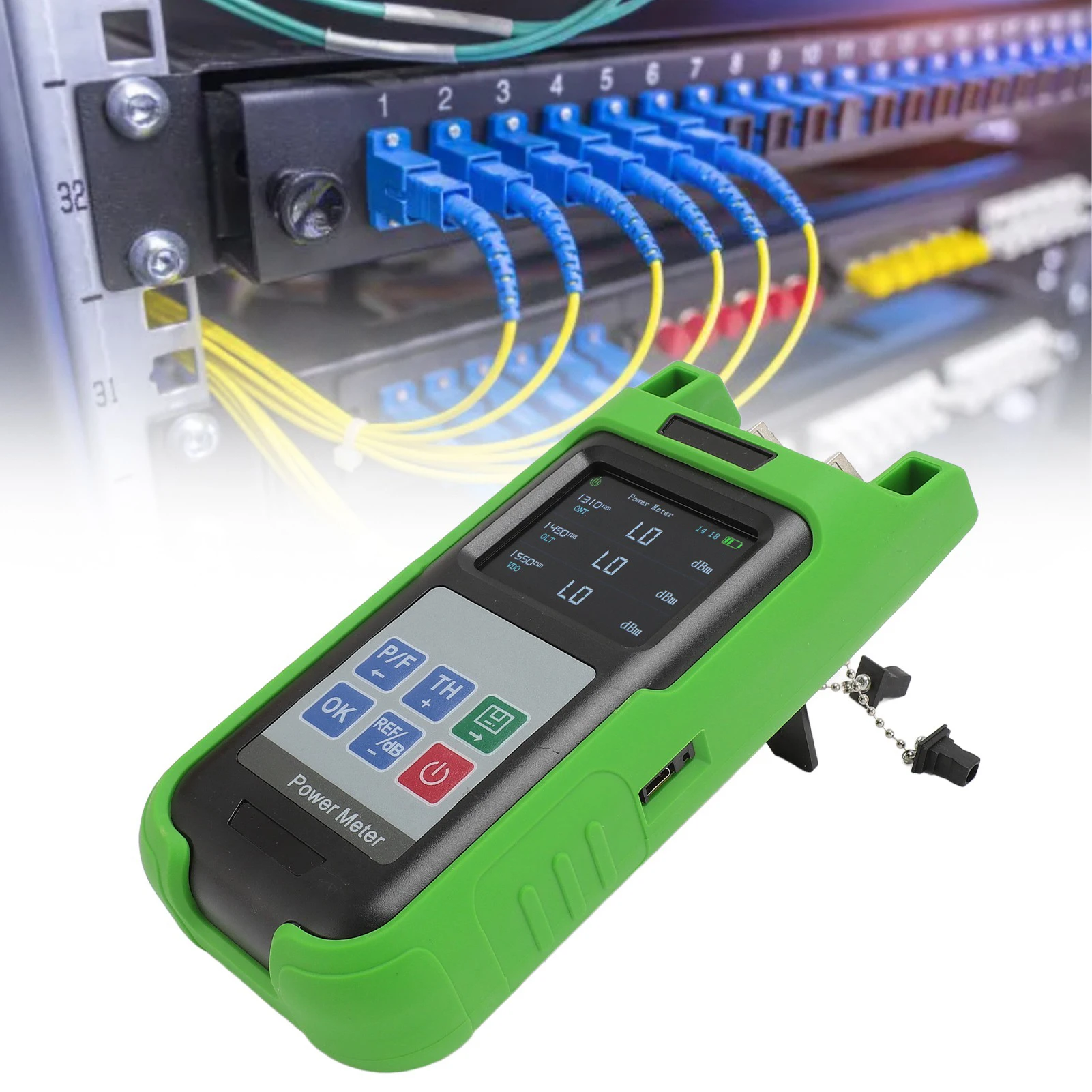 PON Power Tester PON Power Meter for APC SC Interface High Accuracy Handheld Optical  Tester 1310nm 1490nm 1550nm Detection