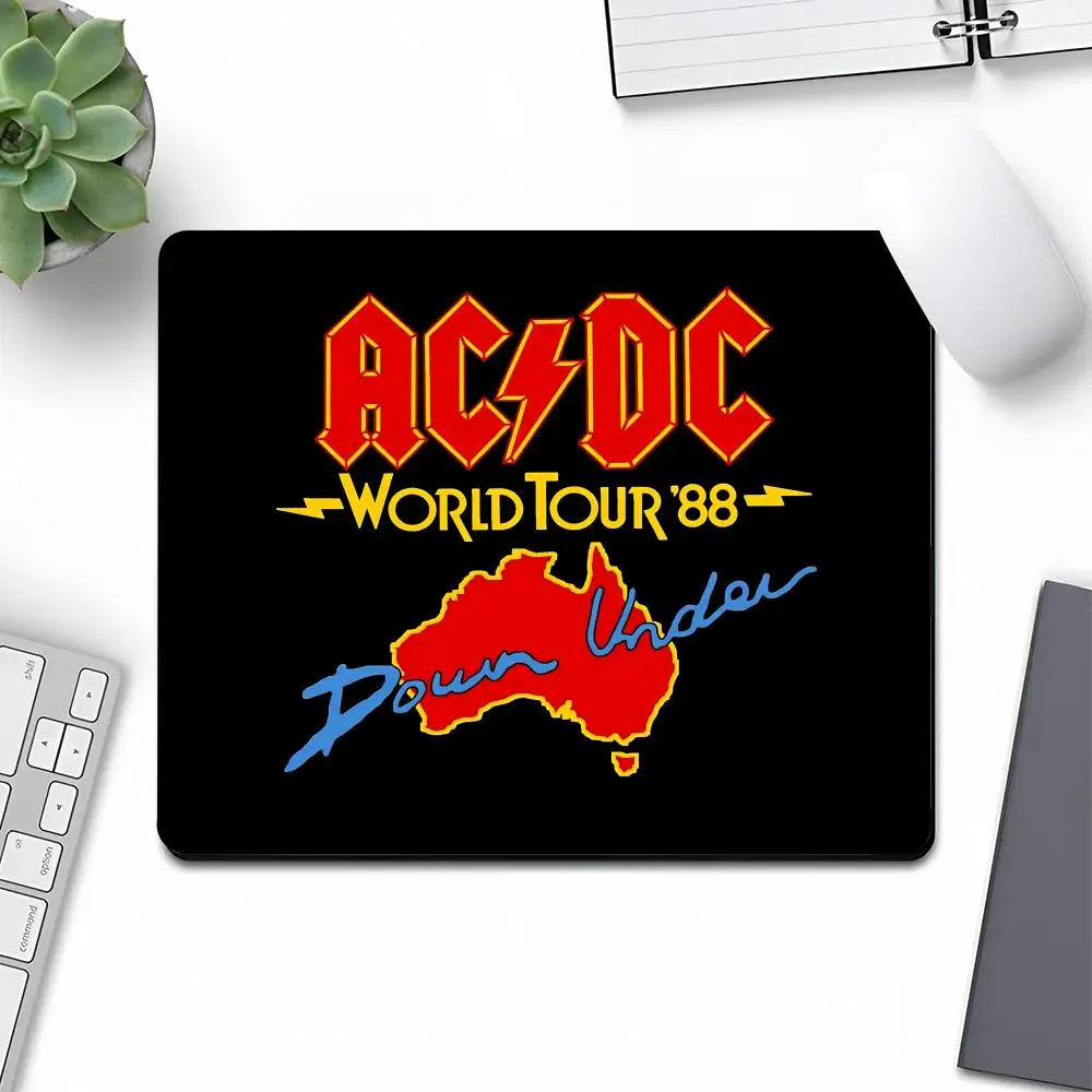 AC-D-C Mouse Pad Art Gaming Gamer Retail Small Rubber Locking Edge Large Computer MousePad Laptop Desk Pad