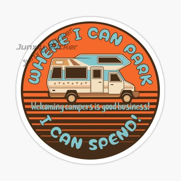 CAMPING VAN LIFE ADVENTURE HAPPY CAMPER Car Sticker Self Adhesive Car Truck Van Bumper Window Laptop Cup Wall PVC Decal