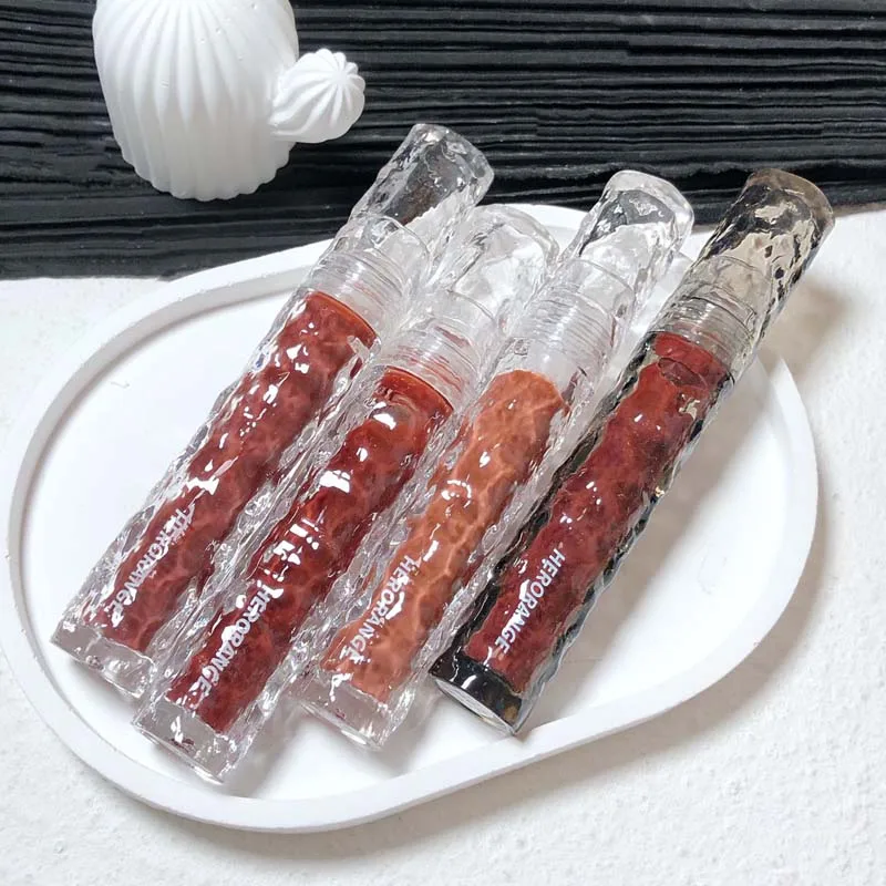 HERORANGE Glacier Rock Mirror Water Glazed Lip Glaze spendet Feuchtigkeit und bildet einen Film, der nicht leicht verblasst. – Detail 13