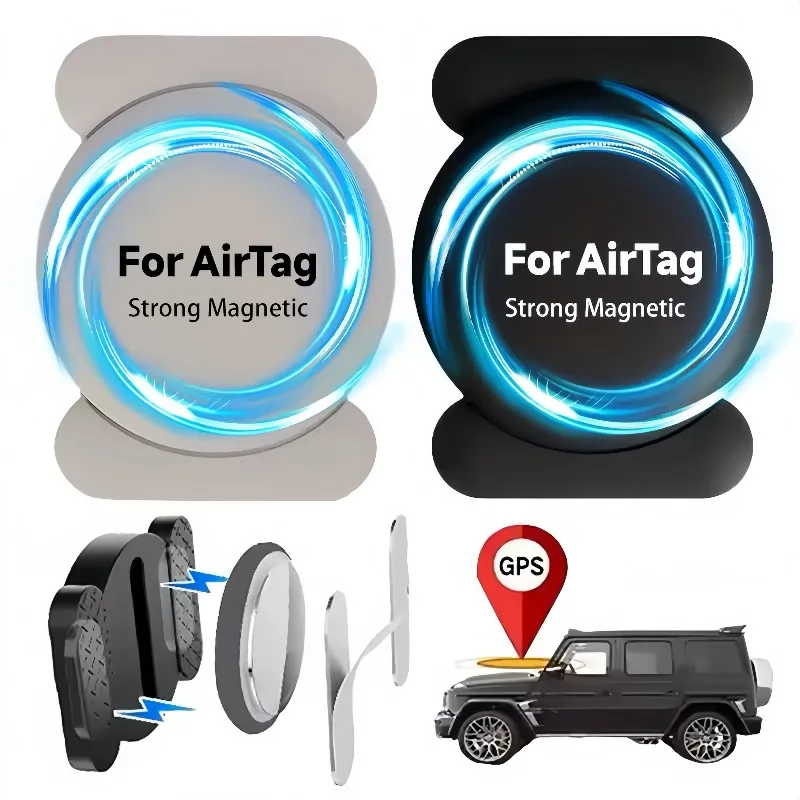 

Magnetic Smart Tag Anti-loss Locator for Apple AirTag Itag Mini GPS Waterproof Shockproof Smart Tracker with Protective Covers