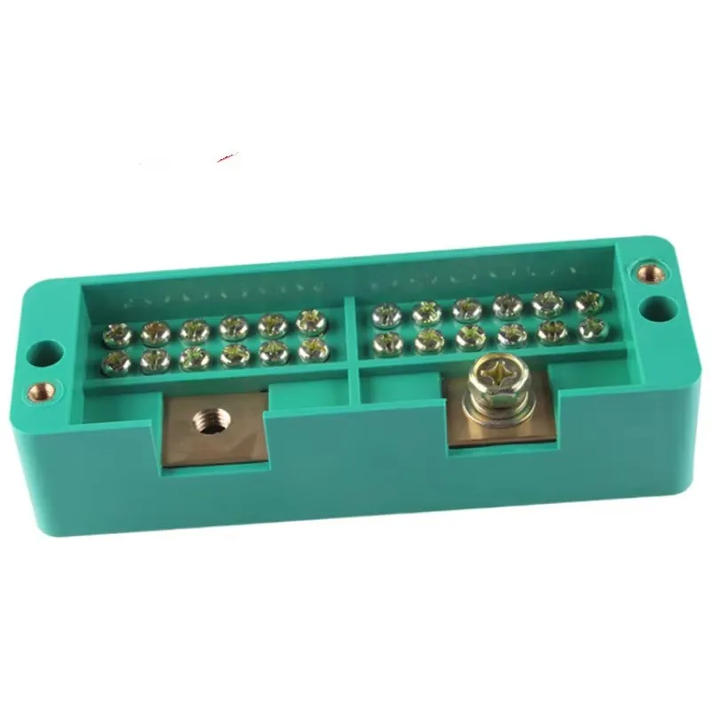 Single Phase 2 In 12 Out 660V Junction Box Quick Connect Retardant Metering Cabinet Terminal Block High Power