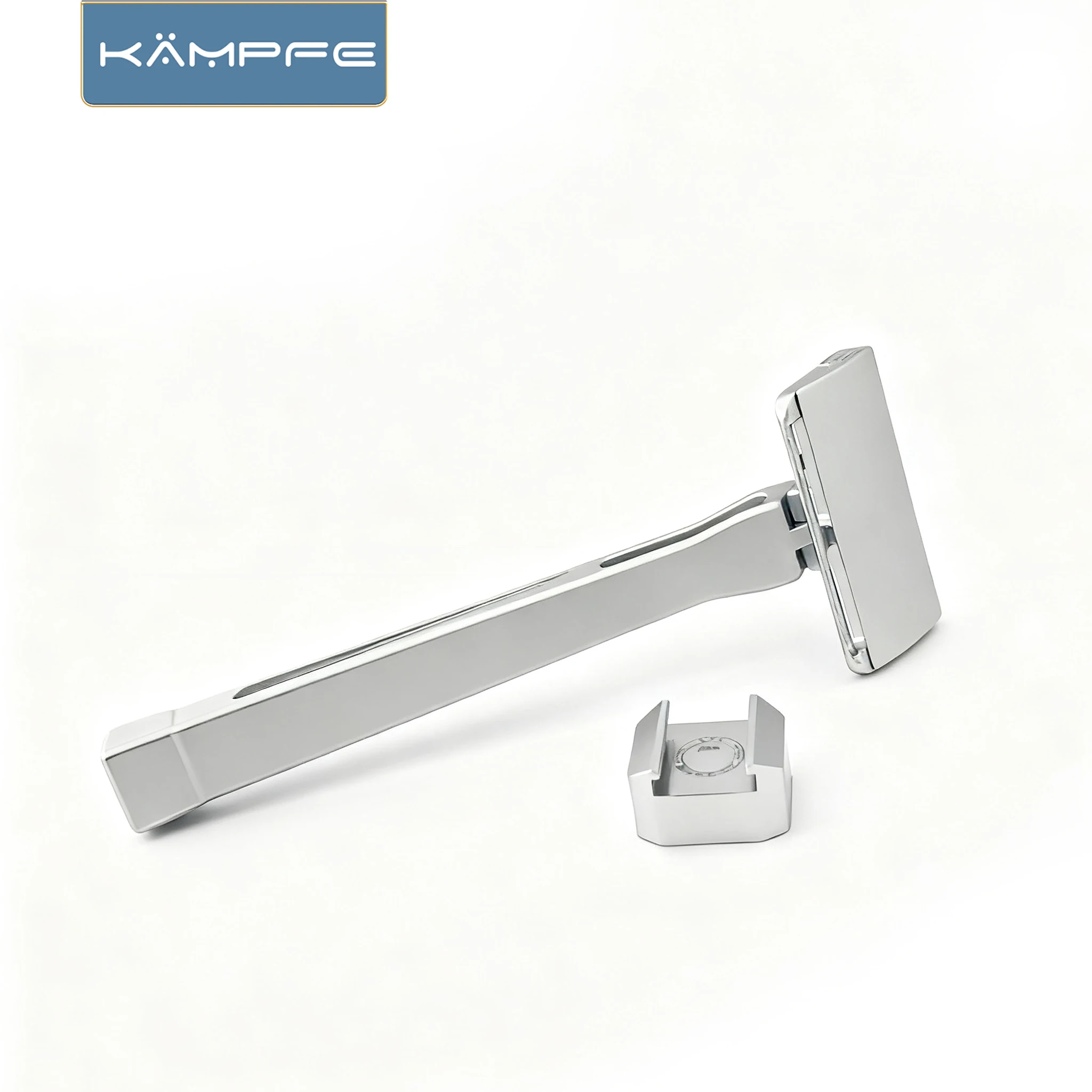 

KAMPFE Алюминиевая однолезвийная ручная безопасная бритвенная головка — бритва премиум-класса для повседневного использования