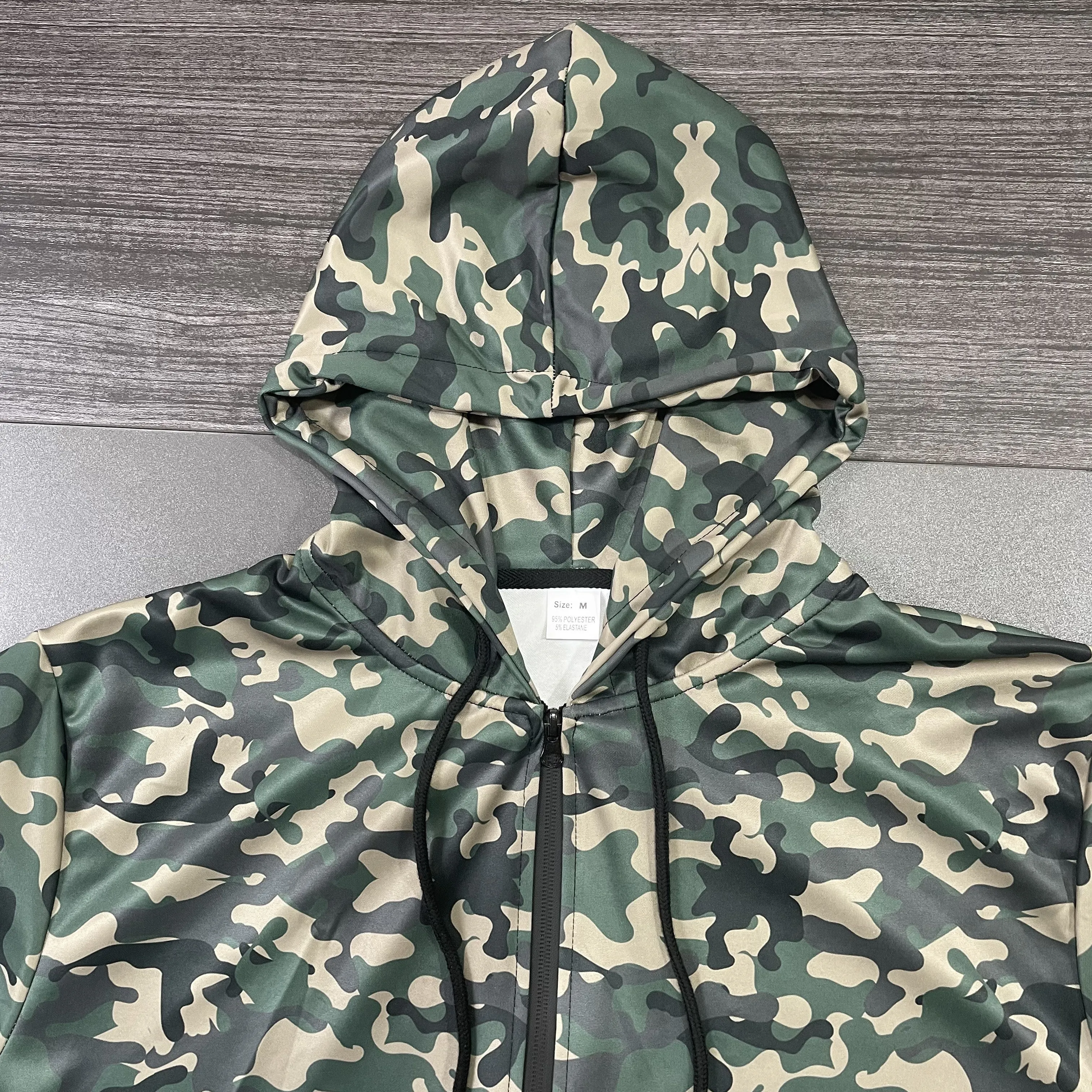 Autumn New Camouflage Pattern 3D Printed Men's Hooded Jacket Fashionable And Casual Tough Guy Style Men's Zipper Jacket Coat