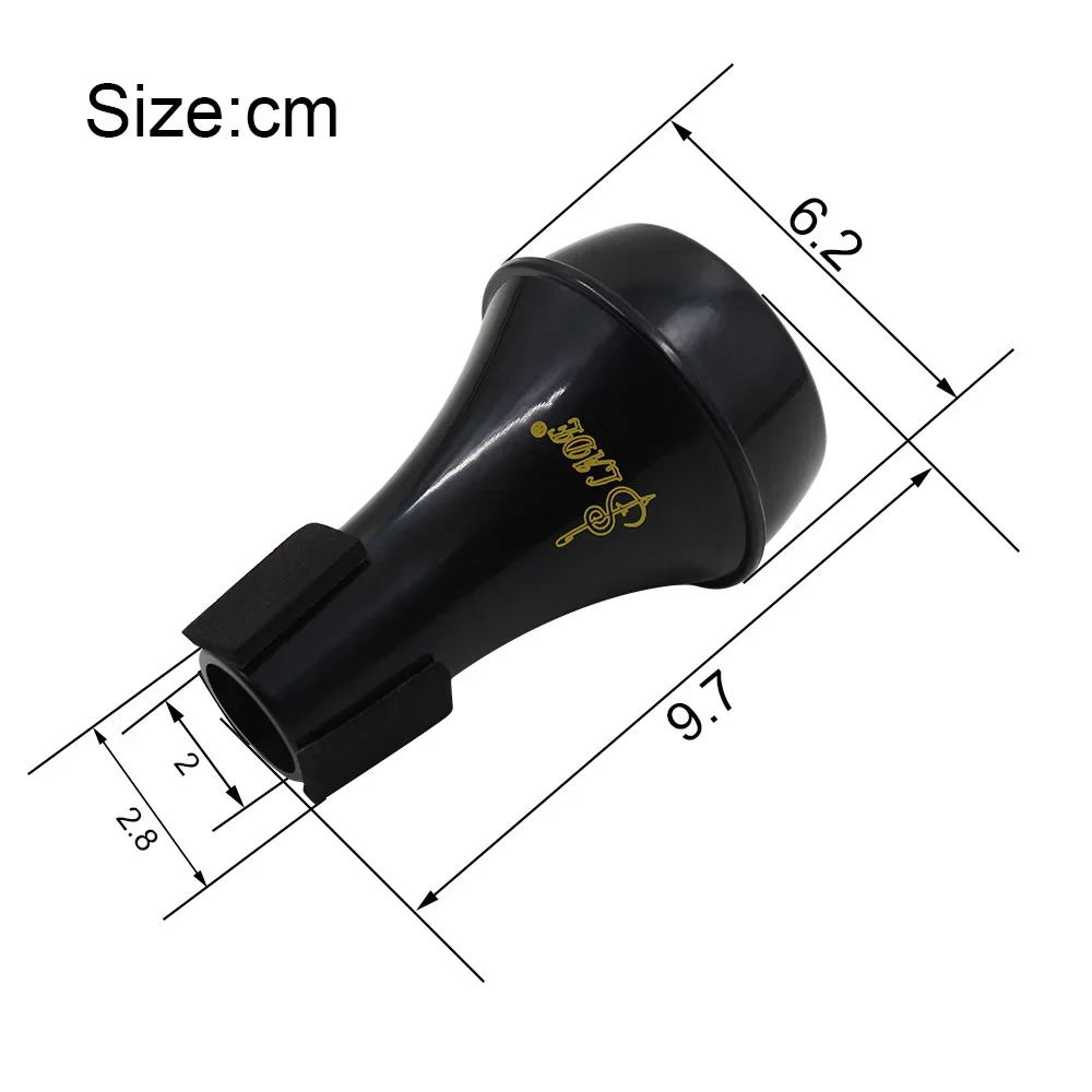 SLADE Mini ABS Trumpet Semi-Closed Mute Damper Muffler Silent Trumpet Practice Tools Brass Wind Instrument Accessories