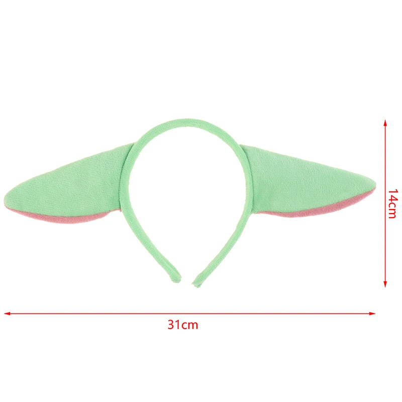 Baby Yoda Headband Plush Hair Accessories Anime Figure Cosplay Alien Hair Hoop Hairband Band Cartoon Girl Gift