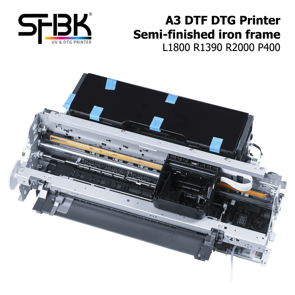 

Серебристая полуфабрикатная железная рама для принтеров Epson A3 DTF DTG R1390 R2000 L1800 P400, основание для принтера, без печатающей головки.