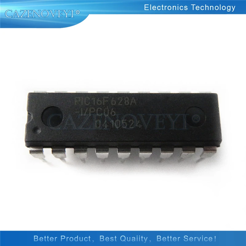 10pcs/lot PIC16F628A-I/P PIC16F628AIP 16F628 DIP-18 In Stock