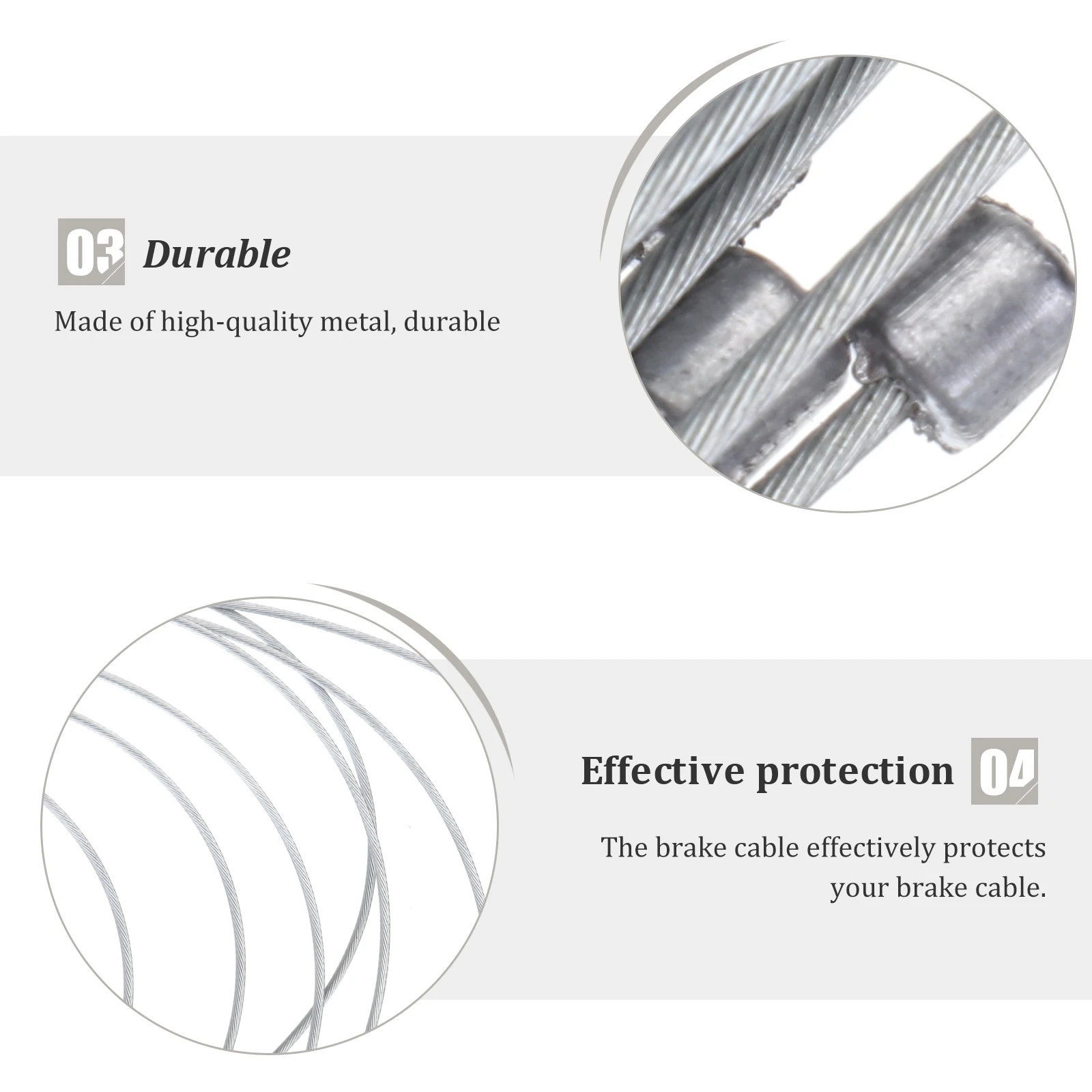 

20pc Hose Bike Brake Cable Set Shifting Wire Protective Case Core Protection Sleeve for Bikes PTFE Low Friction Tube