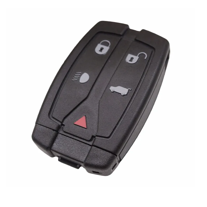 For Land Rover Freelander 2 Smart Card Remote Key Shell Case 5 Button With Small Insert Blade Fob Key Cover