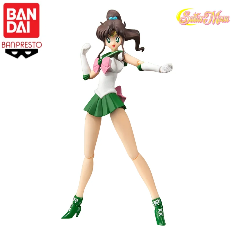 

In Stock Original Bandai S H Figuarts Sailor Moon Kino Makoto Jupiter Articulated Figure Anime Model Toy Gift
