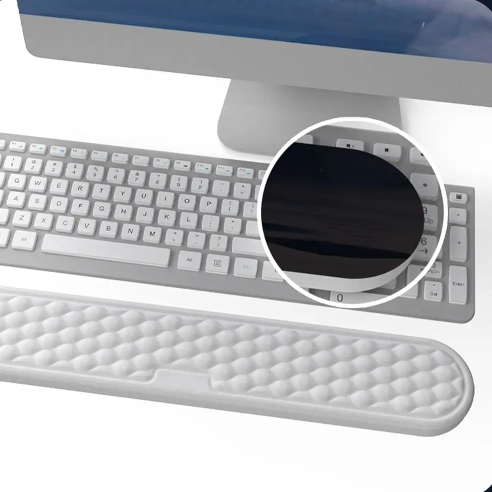 

Wrist Support Creative Keyboard Wrist Rest Pad Waterproof Solid Color Mouse Pad Soft Surface 3D Keyboard Holder Gamer