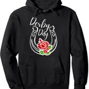 Polarshe 150th Derby Horse 2024 Derby Party Horse Racing Unisex Hooded Sweatshirt