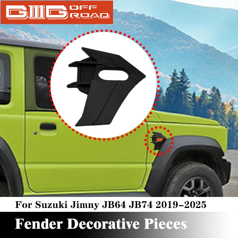 

Car Stickes Turn signal Bonnet Side Fender For Suzuki Jimny 2018+ JB64 JB74W 2019 2020 2021 2022 2023 2024 2025 Accessories ABS