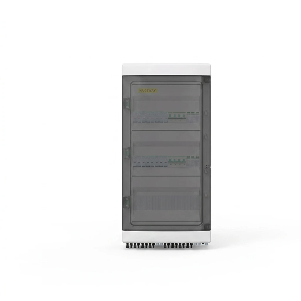 CE IEC Outdoor 15A Hybrid Lock CHHP08-2 8 in 2 Out 1000V ABS Electrical Solar PV Combiner DC Distribution Box IP65