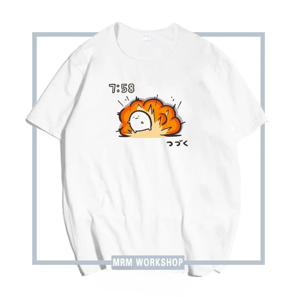 I Didn't Get It Broken Ekot Wacky Japanese of Japanese Design Ins Wind Expression of Men and Women T-shirt with Short Sleeves