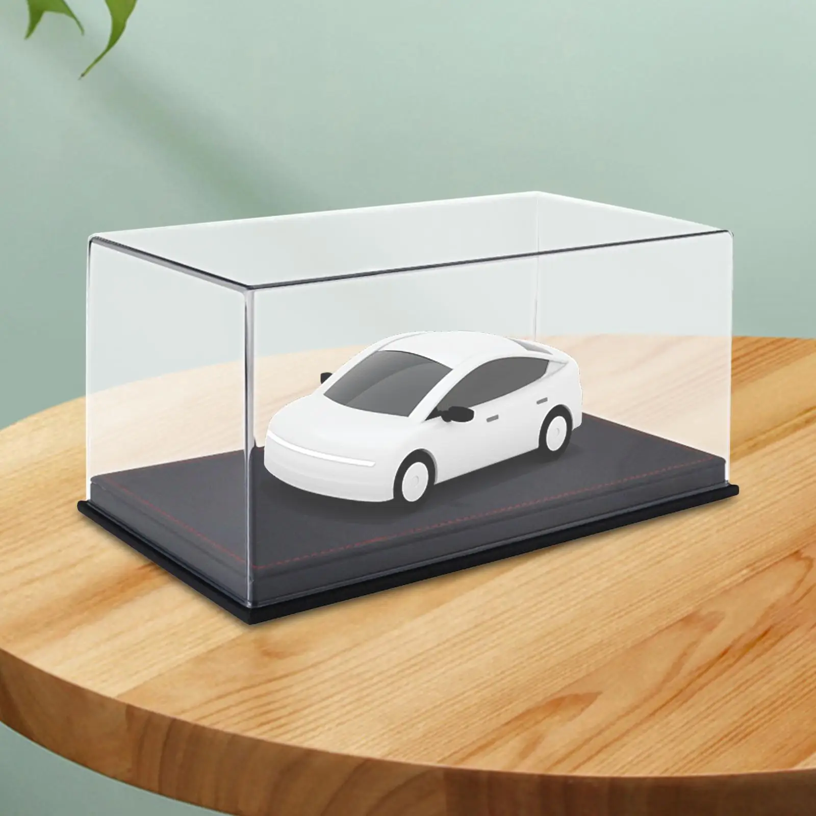 1/24スケールカー用ディスプレイケース駐車場、クリアPVCカバー付き、コレクター向け装飾品