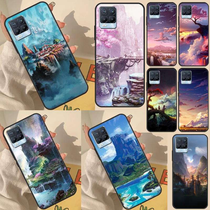 Anime Natura Landscape For Realme GT Neo 5 3T 10 Pro Plus C21Y C30 C31 C33 C35 C55 OnePlus 11 10T Nord 3 2 2T Case