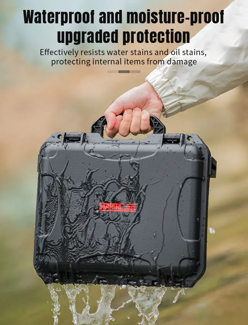 STARTRC PHOTO Hartschalenkoffer für DJI Osmo Action 6 Kamera-Zubehör, wasserdichte, doppelschichtige Reisetasche, schützend – Detail 4