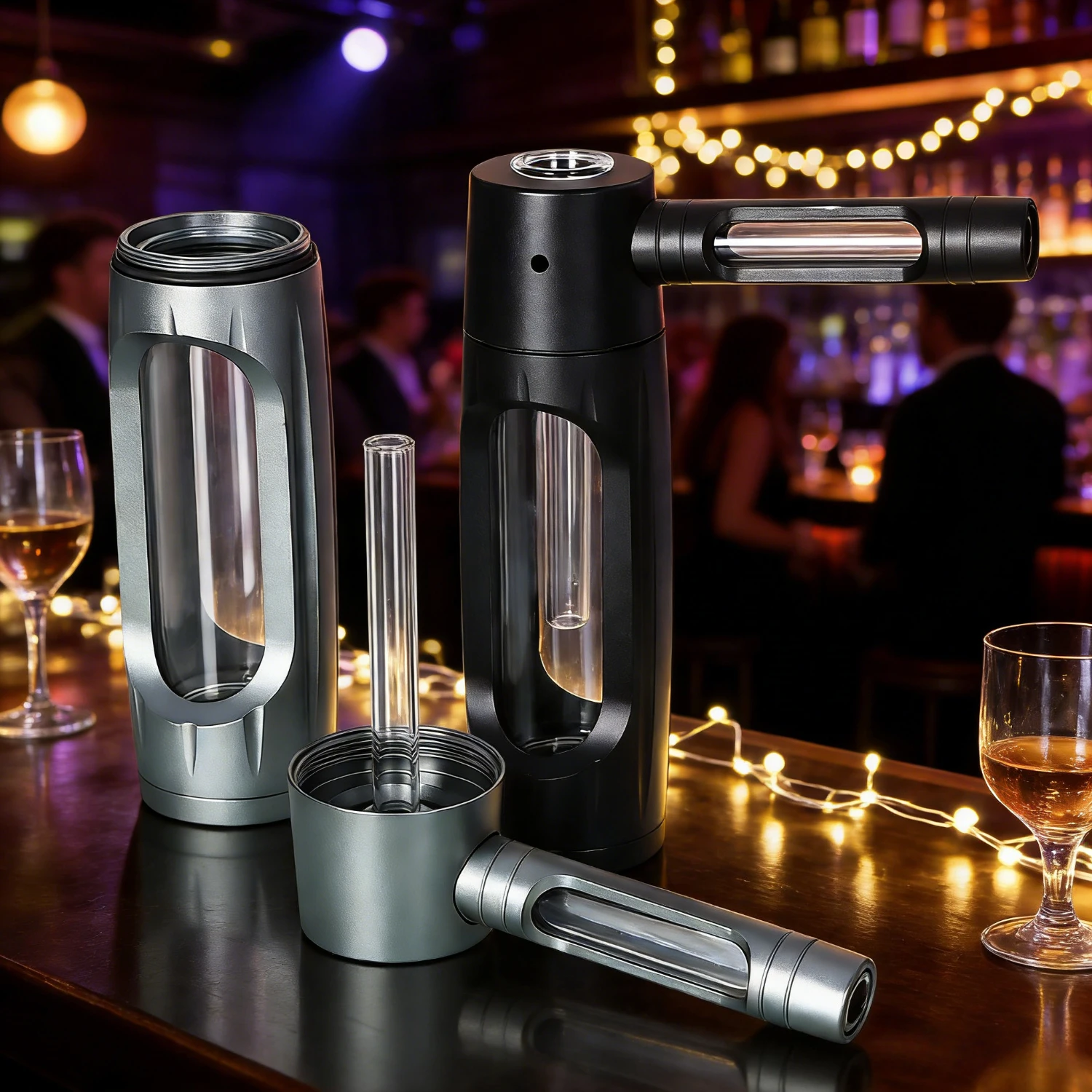 Handheld Grass Hookah Set Dry Burning Glass Tobacco Bowl Shisha Pipe, Cigarette Filter Portable Smoking Pipe & Smoke Accessories