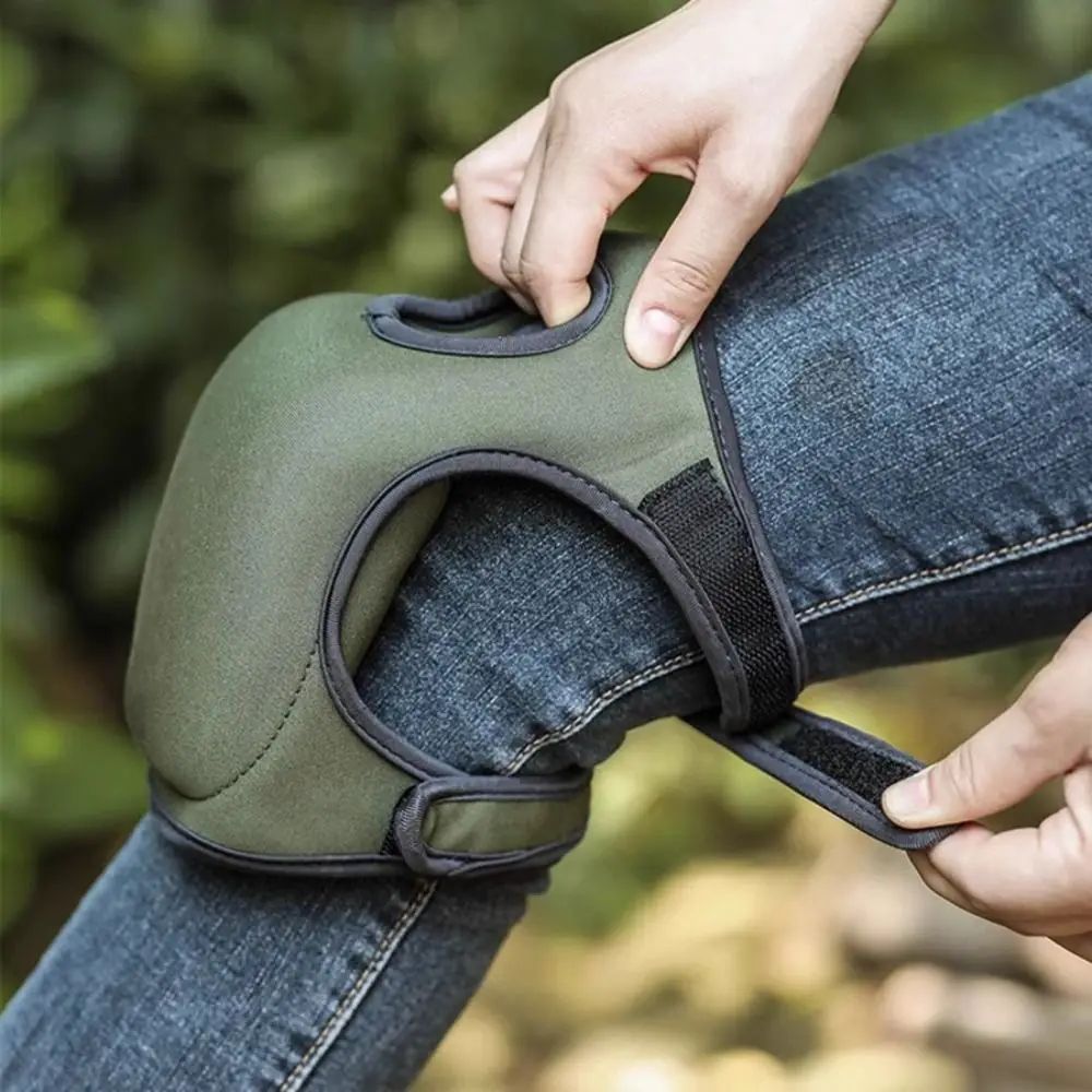 

1Pair Elastic Garden Knee Pads Adjustable Soft Knee Protection Thickened Anti Slip Kneeling Cushion Outdoor Weeding