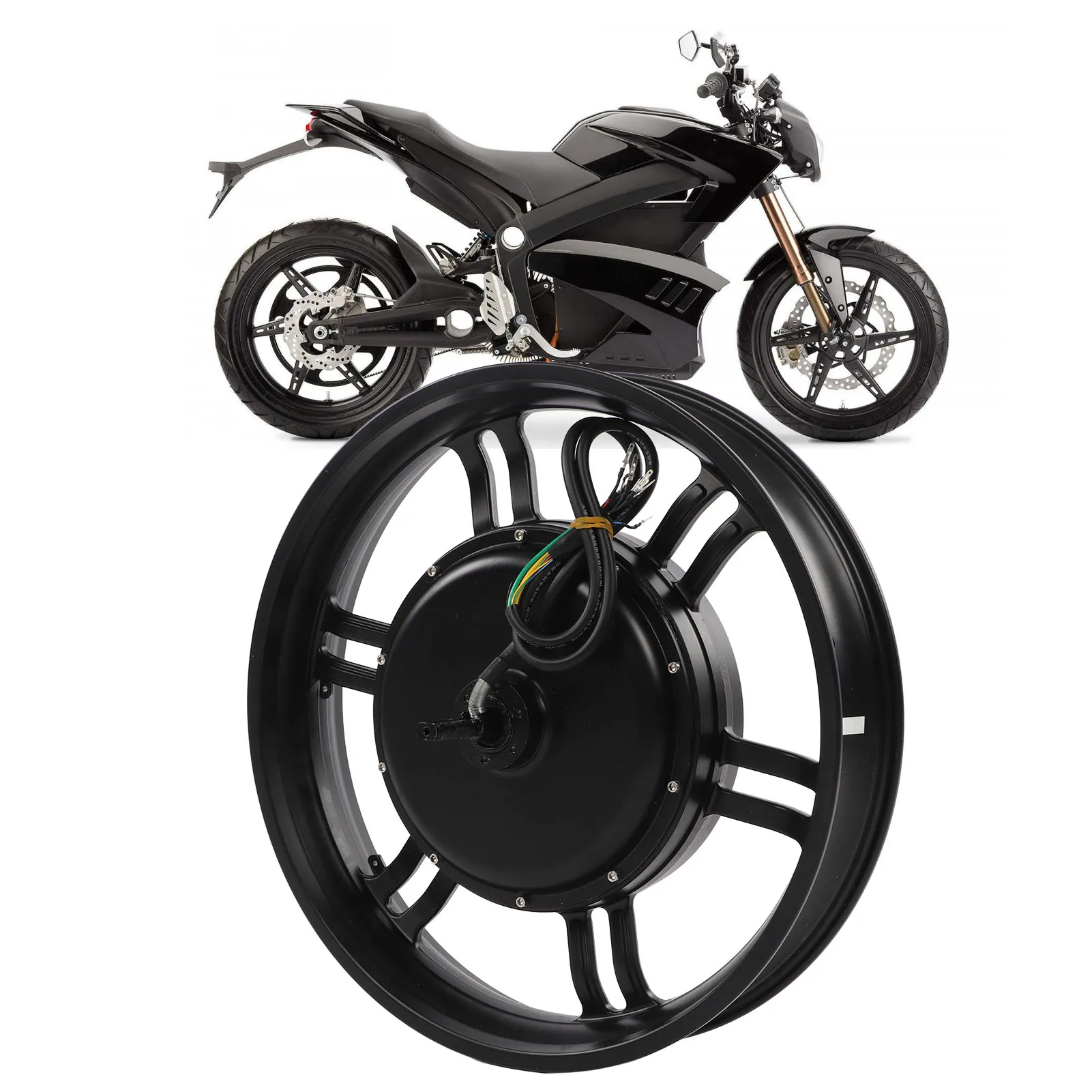 

Бесщеточный мотор-колесо (мотор-редуктор) с двойным датчиком Холла, высокая эффективность, 48В/72В, для электромотоциклов