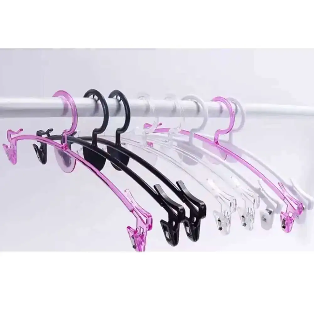 10Pcs Kunststoff Clip Unterwäsche Violett Schwarz Transparent Bh Rahmen Halter Rack Unterhose Aufhänger Shop Shop Halter Rack Mantel Racks – Detail 1