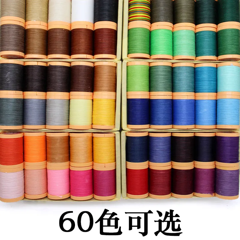 0.8/1.0mm Handmade Decorative Flat Wax Thread Bracelet Necklace Rope Polyester Cord String DIY Leather Sofa Seat Sew Thread
