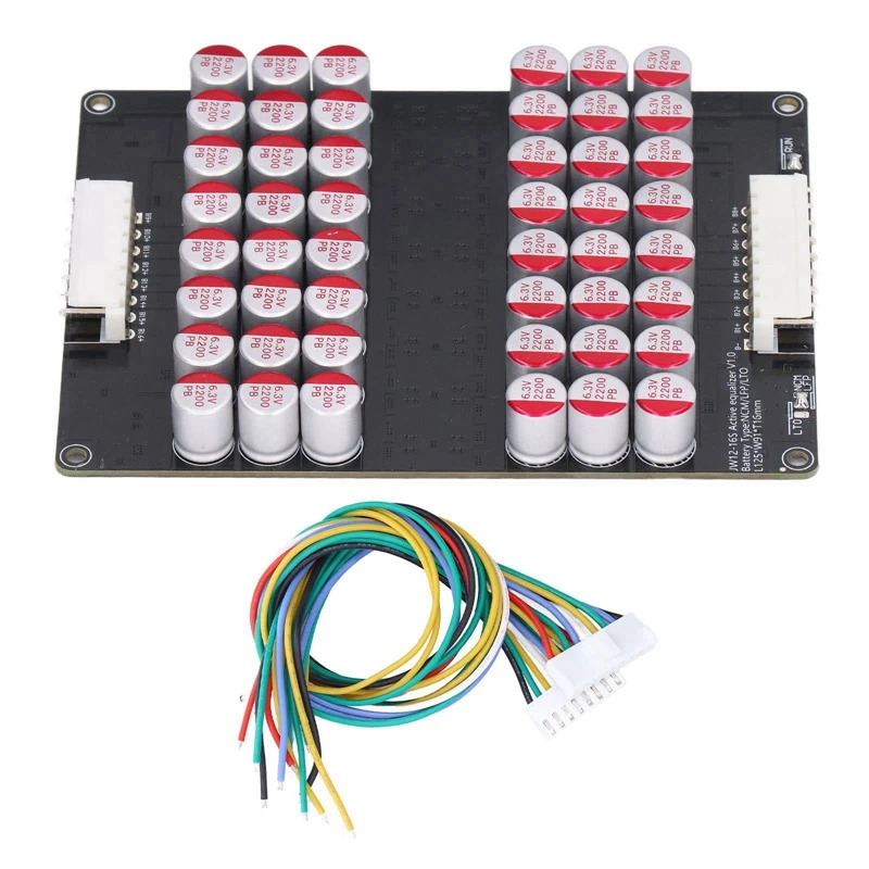 12-16S Whole Group Balancer Active BMS Board Lithium Lipo Lifepo4 Battery Equalizer Energy Transfer Capacitor