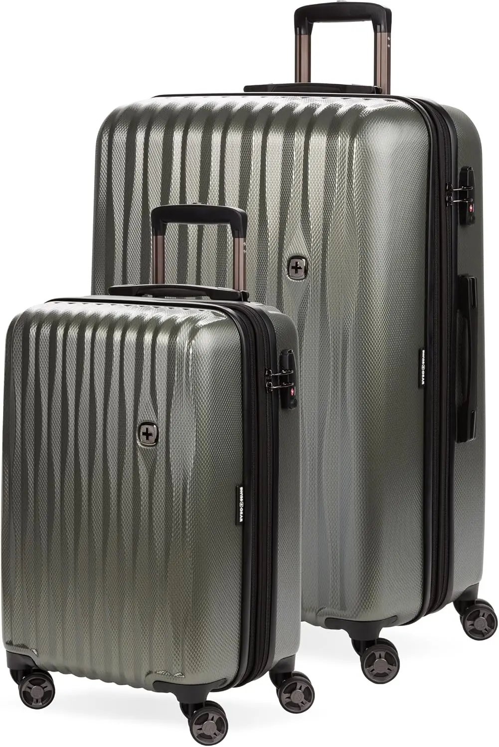 7272 Energie Hardside Expandable Luggage With Spinner Wheels, Gunmetal, 2-Piece Set (19/27)