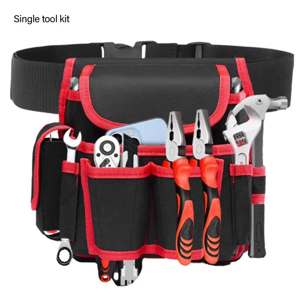 Multifunctional Electrician Tools Bag Waist Pouch Belt Storage Holder Organizer Garden Tool Kits Waist Packs Oxford Cloth