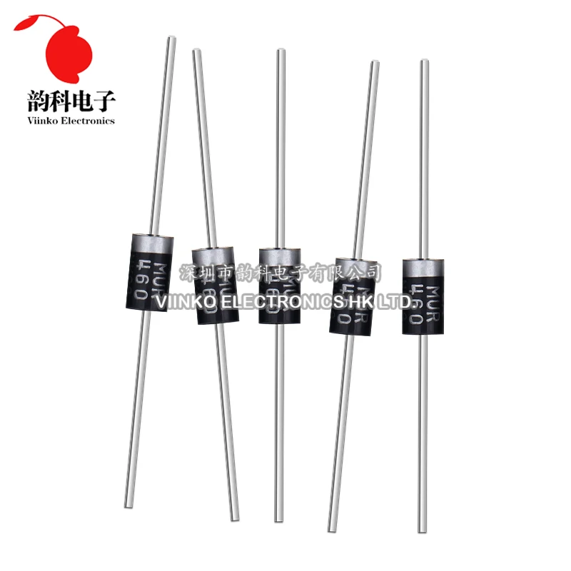 20pcs MUR120 MUR160 MUR260 MUR420 MUR460 MUR480 MUR1100 MUR2100 MUR4100 Fast Recovery Diode