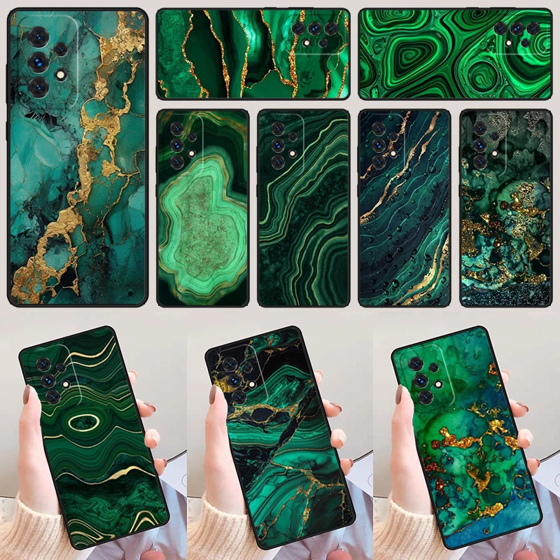 

Чехол для телефона из искусственного малахита цвета индиго для Samsung Galaxy A52 A72 A73 A20e A21S A50 A70 A11 A12 A42 A31 A40 A51 A71 A32 A80 A91