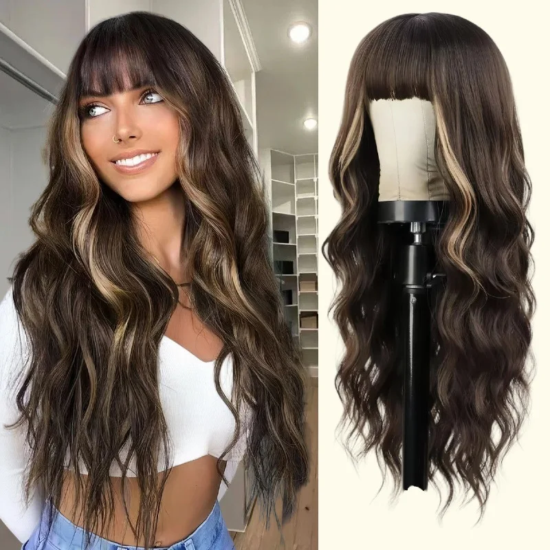 

1 elegant and fashionable women's synthetic fiber wig, fashionable hairstyle, rose mesh hat design