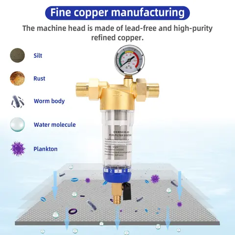 ब्रोवा होल हाउस वाटर फ़िल्टर सिस्टम हाई फ्लो UF 1500L 0.01μm PVDF मेम्ब्रेन 304 स्टेनलेस स्टील पुन: प्रयोज्य 5-वर्ष की जीवन अवधि के साथ 10 best sales जल फ़िल्टर प्रणाली - №4