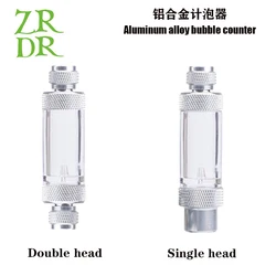 ZRDR aquarium Check Valve-Regulator Diffuser Reactor Single-Head or Dual-Head Aquarium CO2 Bubble Counter Air Pump Accessories