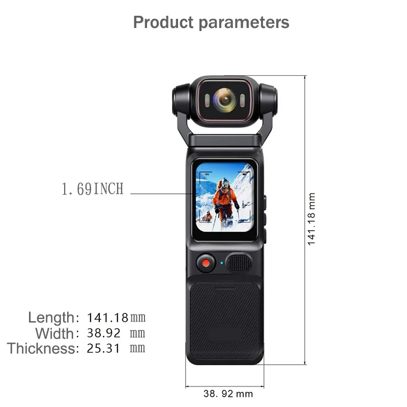 JOZUZE L18S HD 2K كاميرا الحركة واي فاي هوت سبوت كاميرا صغيرة المحمولة مسجل فيديو رقمي كاميرا الجسم DVR كاميرا فيديو مصغرة #6