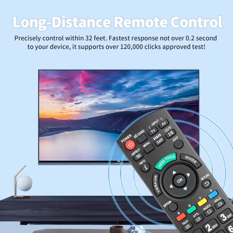 N2QAYB000496 Remote Control For Panasonic TV TH-L32D25A TH-L37D25A TH-L42D25A TH-L37D25Z TH-L42D25Z TH-L32S25A TH-L37S25A TH-P42