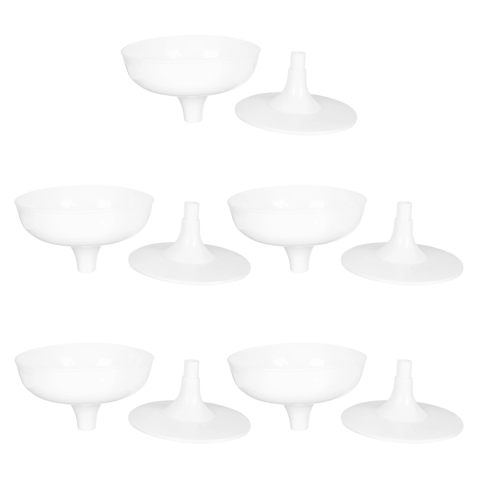 

5 pcs Creative Plastic Flower Arrangement Vase Desktop Decor Simple Practical Home Party Display Ornament Modern Vase