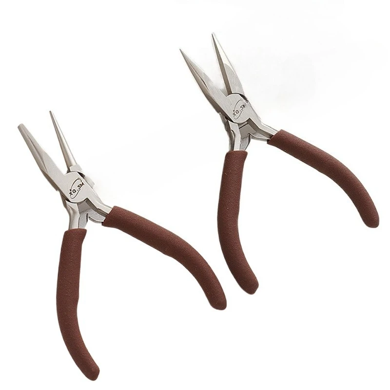 Mini Pliers 1Pcs Carbon Steel Pliers DIY Jewelry Making Hand Tongs Portable Precise Beads Manual Winding Pincers Household