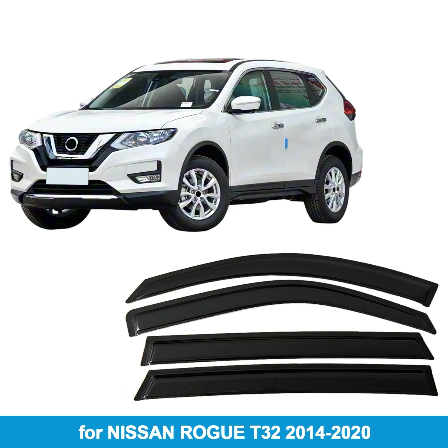 

Оконный козырек для NISSAN ROGUE T32 2014-2020, защита от дождя, боковой дефлектор, защита от атмосферных воздействий, лента для наружного крепления