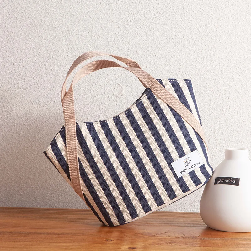 Canvas Bag Canvas Bag Women's Fashion Bento Bag Handbag Wholesale Canvas Bag Hand Bag Rice Bucket crossbody bags for women