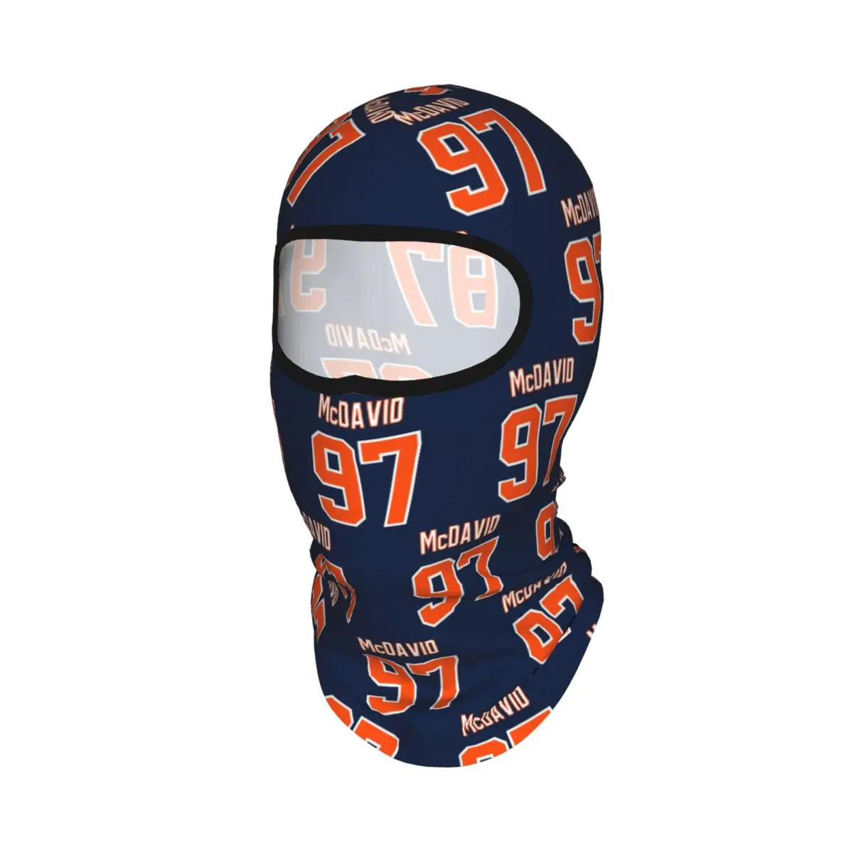 Connor McDavid 97 For Edmonton Oilers Fans Breathable Thin Balaclava Full Face Mask Sun Protection Neck Gaiter For Motorcycle