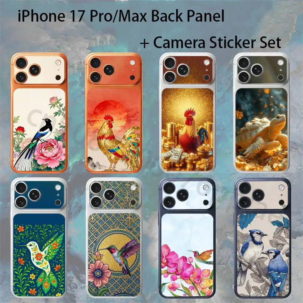 

Good luck For iPhone 17 pro Max/17 pro Full Cover Decal Skin Wrap Colorful Rear Protective Sticker Film