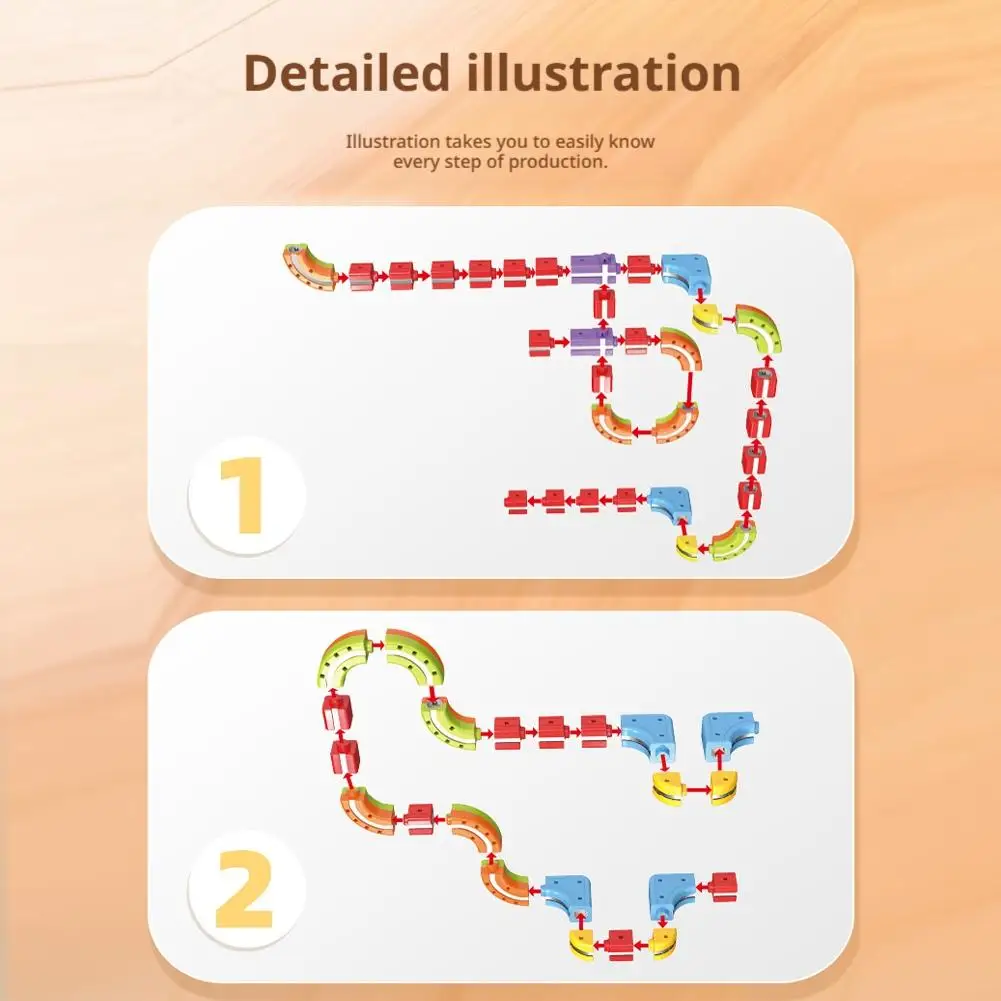 Magnetic Rail Race Car Building Set For Kids Diy Train Track Educational Sensory Puzzle Toy For Boys Christmas Gift 2025 New