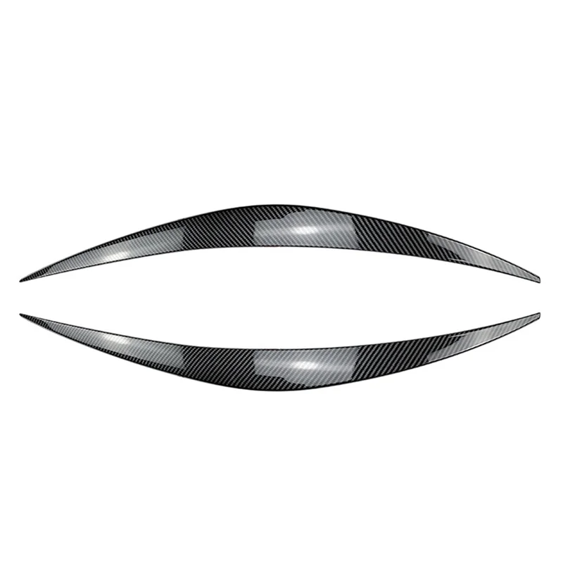 For Hyundai I30 I30N MK3 2017-2019 Carbon Fiber Front Headlight Cover Garnish Strip Eyebrow Cover Trim Sticker