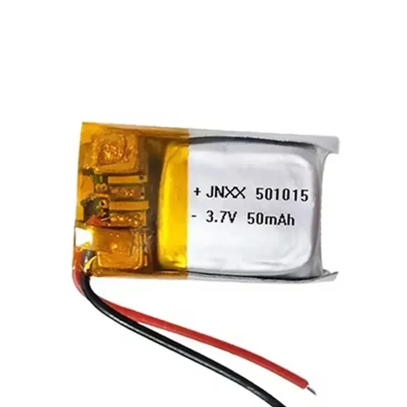 501015 3.7V 50mAh 051015 Lithium Polymer Rechargebale Li-ion Battery for DVD GPS Tracker Bluetooth Headsets Hearing Aids Toys