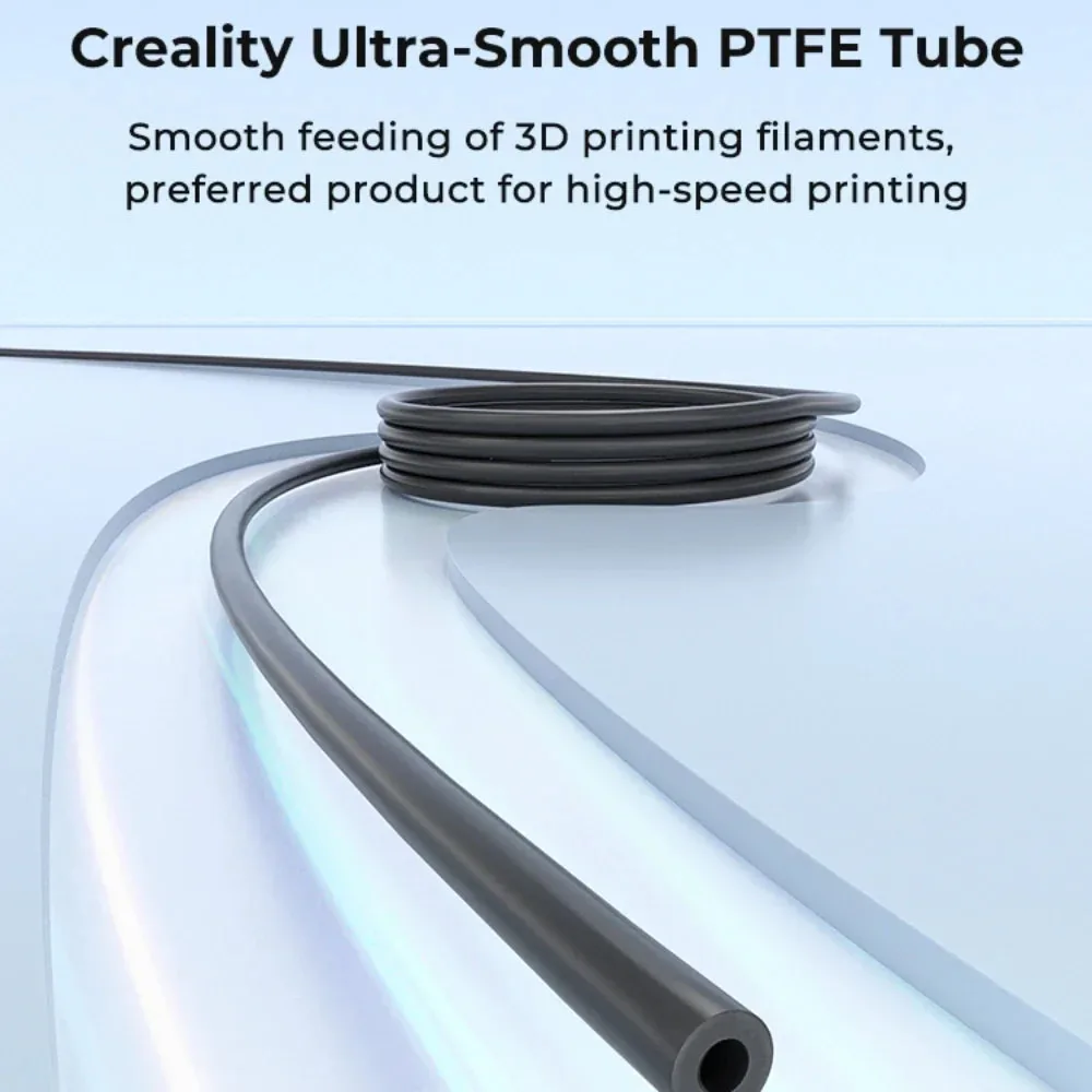 Creality Official Teflon Tube PTFE Bowden Tubing 1.75mm Filament Ultra-Smooth Low Friction 1m/2m for Ender 3 All FDM 3D Printer