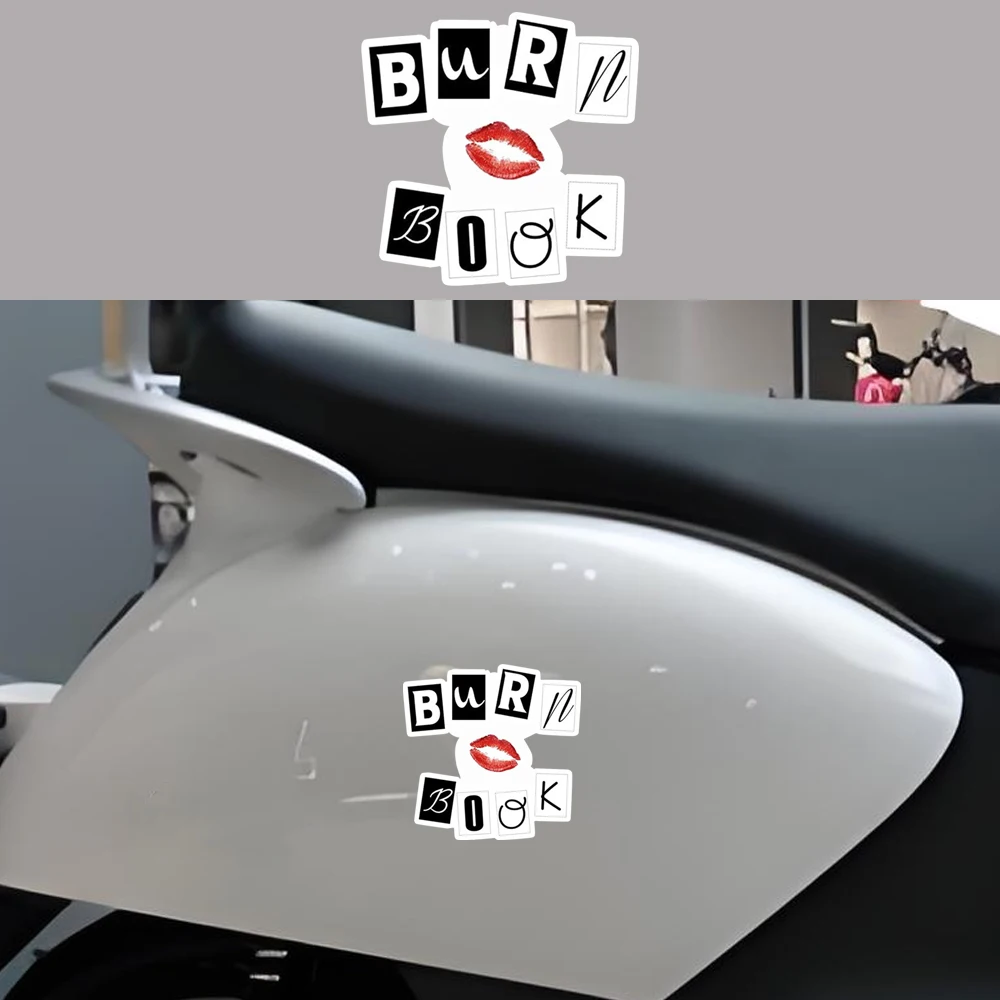 Mean Girls - Burn Book - ملصق مضاد للماء لأجهزة الكمبيوتر المحمولة للسيارات والنوافذ