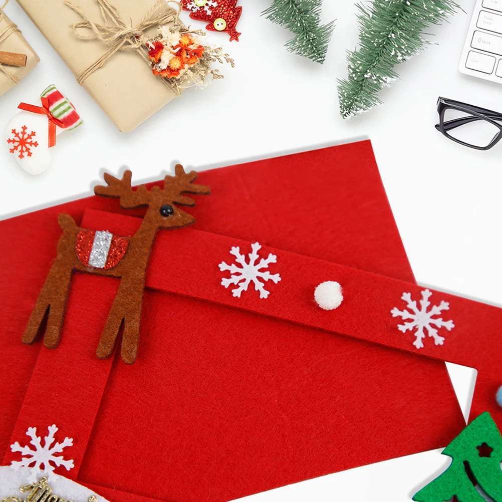 

2Pcs Holiday Picture Frames Christmas Felt Photo Frames for Craft Projects Adults Decorative Image Display Modern Style